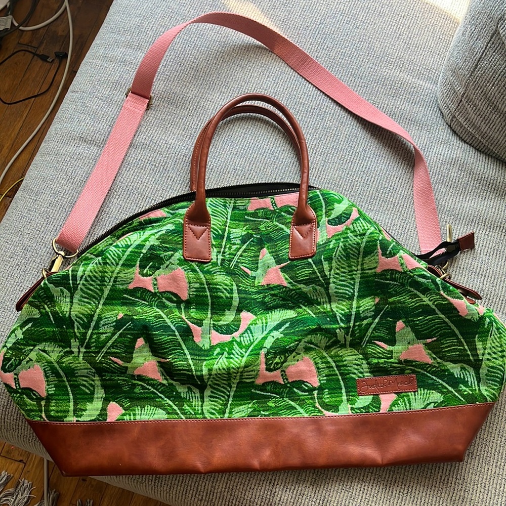 Large Judith March patterned duffle!